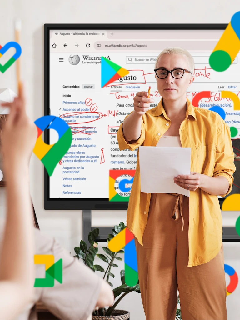 Pantalla interactiva con Google EDLA